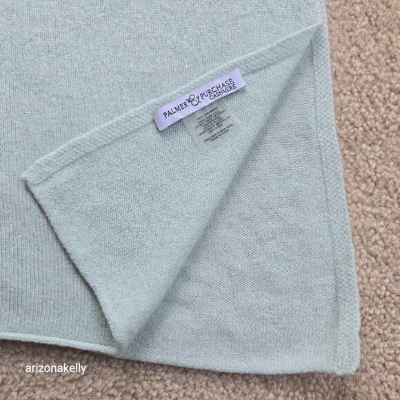 Cashmere Mint Green Wrap Scarf Palmer & Purchase - Picture 5 of 12
